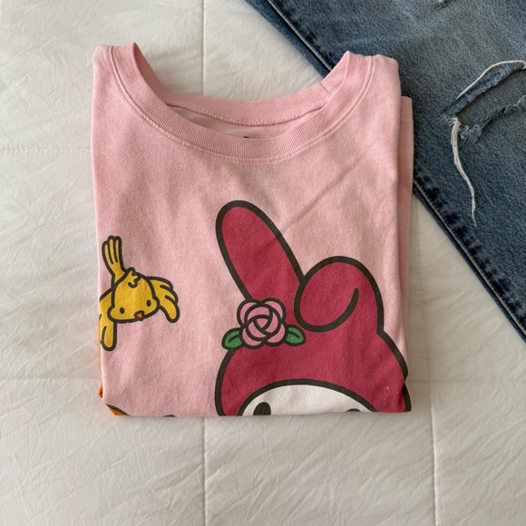 Tops - Sanrio My Melody Pink Graphic Tee Short Sleeve Size‎ Small
